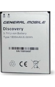 General Mobile Discovery E3 Batarya Pil 1800 Mah General Mobile Discovery E3 Batarya Pil 1800 Mah