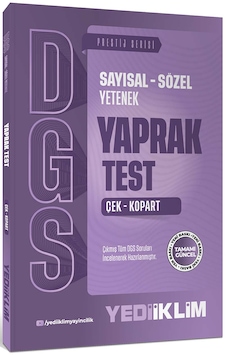 Yediiklim Yayınları 2027 Dgs Sayısal Sözel Yetenek Çek Kopart Yaprak Test Yediiklim Yayınları 2027 Dgs Sayısal Sözel Yetenek Çek Kopart Yaprak Test