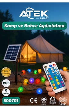 Rgb Güneş Enerjili Boncuk Kamp Ve Bahçe Aydınlatma Renkli Rgb Güneş Enerjili Boncuk Kamp Ve Bahçe Aydınlatma Renkli
