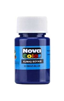 Nova Color Kumaş Boyası 35 Cc Mavi - 4 Adet Mavi Nova Color Kumaş Boyası 35 Cc Mavi - 4 Adet Mavi