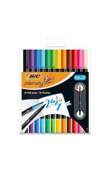 Bic İntensity Dual Tip Çift Taraflı Keçeli Kalem 12 Renk 989695 Bic İntensity Dual Tip Çift Taraflı Keçeli Kalem 12 Renk 989695
