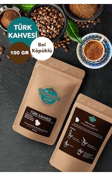 Tarihi Yarımada Kahvecisi Taze Çekilmiş Orta Kavrulmuş ve Öğütülmüş Türk Kahvesi 100 G Tarihi Yarımada Kahvecisi Taze Çekilmiş Orta Kavrulmuş ve Öğütülmüş Türk Kahvesi 100 G