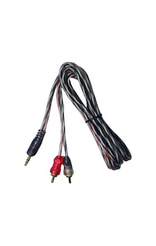 2rca 3mm 1.5mt Stereo Gold Aux Silikon Kablo