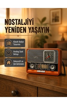 Vintage Radyo Nostaljik Tasarım Ve Modern Teknoloji Bir Arada 72782449