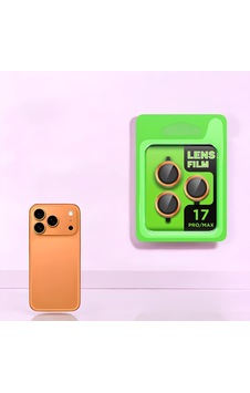 İphone 17 Pro Uyumlu Premium Kalite Parmak İzi Tutmaz Renkli Kamera Lens Koruyucu Turuncu İphone 17 Pro Uyumlu Premium Kalite Parmak İzi Tutmaz Renkli Kamera Lens Koruyucu Turuncu