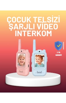 Ekranlı Walkie Talkie Oyuncağı Ses Ve Görüntü Destekli 10 Metre Ekranlı Walkie Talkie Oyuncağı Ses Ve Görüntü Destekli 10 Metre