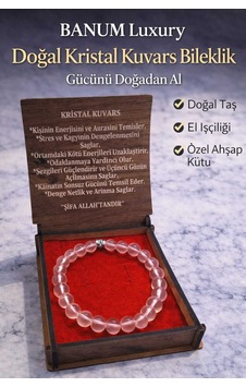 Dogal Kristal Kuvars Bileklik Diğer Dogal Kristal Kuvars Bileklik Diğer