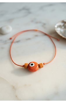Handmade Bohem Turuncu Nazar Kolye Çok renkli Handmade Bohem Turuncu Nazar Kolye Çok renkli