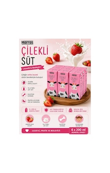 Çilekli Süt 6x200 Ml
