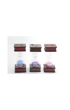 Ahşap Ledli Kumsaati - 17x8 Cm Dekoratif Işıklı Nostaljik Zaman Ölçer Ahşap Ledli Kumsaati - 17x8 Cm Dekoratif Işıklı Nostaljik Zaman Ölçer