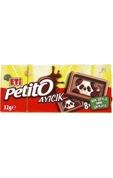 Eti Petito Ayıcık Mini Çikolata 16 x 32 G Eti Petito Ayıcık Mini Çikolata 16 x 32 G