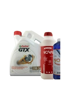 Castrol GTX 20W-50 Sentetik Motor Yağı 4 L + Antifriz 1500 ML + Cam Suyu 1 L Castrol GTX 20W-50 Sentetik Motor Yağı 4 L + Antifriz 1500 ML + Cam Suyu 1 L