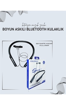 Polygold Pg-100 Boyun Askılı Kablosuz Kulaklık 200 Saat Bekleme Süresi, Stereo Ses, Mikrofonlu 00 Polygold Pg-100 Boyun Askılı Kablosuz Kulaklık 200 Saat Bekleme Süresi, Stereo Ses, Mikrofonlu 00