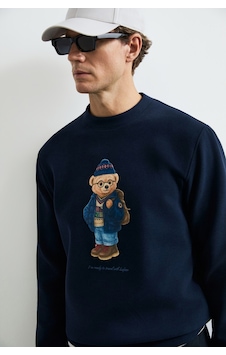 Lufian Mıles Erkek Sweatshirt Lacivert Lufian Mıles Erkek Sweatshirt Lacivert