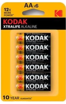 Kodak Xtralife Alkalin Blister AA Kalem Pil 4+2'li Kodak Xtralife Alkalin Blister AA Kalem Pil 4+2'li