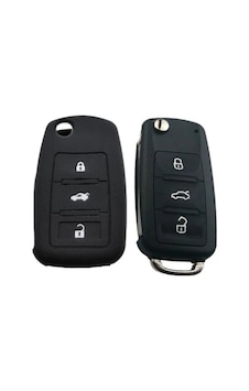 Vw Volkswagen Seat Skoda Silikon Anahtar Kılıfı Polo Caddy Trasporter Polo