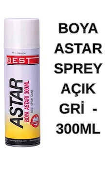 Boya Astar Sprey Açık Gri -300ml Sprey Astar Boya Boya Astar Sprey Açık Gri -300ml Sprey Astar Boya