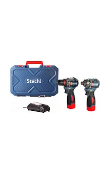 Stechend SXS201 SX16 Akülü Matkap + SX18 Akülü Darbeli Vidalama 2x2AH Mini Set Stechend SXS201 SX16 Akülü Matkap + SX18 Akülü Darbeli Vidalama 2x2AH Mini Set