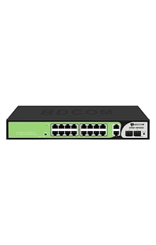 Bdcom S1500-16p2g2s 20 Port Gıgabıt 16xpoe 185w 2xrj45 2xsfp Yönetilemez Switch Bdcom S1500-16p2g2s 20 Port Gıgabıt 16xpoe 185w 2xrj45 2xsfp Yönetilemez Switch
