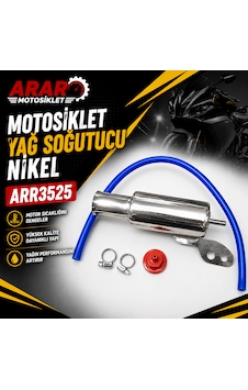 Motosiklet Yağ Soğutucu Nikel -arr3525 Motosiklet Yağ Soğutucu Nikel -arr3525