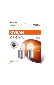 Osram Orijinal Lıne 12v, R5w, Sinyal Lambası, Metal Taban, Çift Blister Ambalaj 2 Lamba
