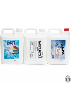 Tampa Beyaz Sabun Parfümlü Yüzey Temizleyici + Çamaşır Yumuşatıcı + Sıvı Sabun 3 x 5 L Tampa Beyaz Sabun Parfümlü Yüzey Temizleyici + Çamaşır Yumuşatıcı + Sıvı Sabun 3 x 5 L