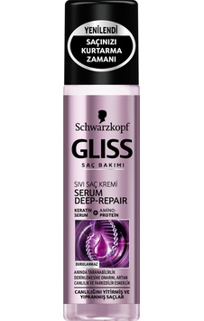 Schwarzkopf Gliss Serum Deep Repair Sıvı Saç Bakım Kremi 200 ML Schwarzkopf Gliss Serum Deep Repair Sıvı Saç Bakım Kremi 200 ML