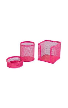 Cassa 8915 Masa Seti Ataşlık Kağıtlık Kalemlik 3 LÜ Metal Pembe Cassa 8915 Masa Seti Ataşlık Kağıtlık Kalemlik 3 LÜ Metal Pembe