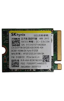SK Hynix HFS512GEM4X169N 512 GB PCIe 22x42 Gen4x4 SSD SK Hynix HFS512GEM4X169N 512 GB PCIe 22x42 Gen4x4 SSD