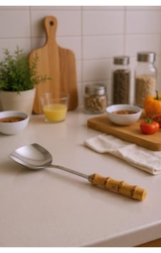 Bambum Mundo - Bambu Saplı Kızartma Kaşığı 32,5 10cm Bambum Mundo - Bambu Saplı Kızartma Kaşığı 32,5 10cm