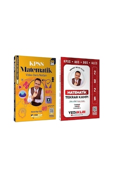 Yediiklim 2026 Kpss Matematik Atölye Video Ders Notları + Tekrar Kampı 2 Li Set - Mehmet Bilge Yıldız Yediiklim Yayınları