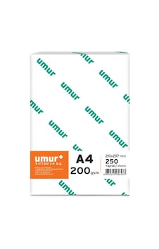 Umur A4 Gramajlı Fotokopi Kağıdı 200 G 250 Yaprak 1 Paket Umur A4 Gramajlı Fotokopi Kağıdı 200 G 250 Yaprak 1 Paket