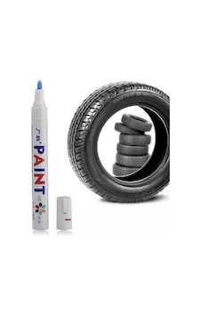 Sunup M101 Mavi Araç Oto Motosiklet Lastik Boya Yazı Kalemi 2.8 Mm Uç Kalınlığı