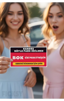 Parkvizit Kötü Park Edenlere Eğlenceli Ve Etkili Uyarı Kartı - 25 Adet - 9.5 7 Cm Parkvizit Kötü Park Edenlere Eğlenceli Ve Etkili Uyarı Kartı - 25 Adet - 9.5 7 Cm
