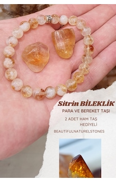 Sitrin Para Ve Bereket Doğal Taş Bileklik 2 Adet Sitrin Taş Hediyeli Çok Renkli Sitrin Para Ve Bereket Doğal Taş Bileklik 2 Adet Sitrin Taş Hediyeli Çok Renkli
