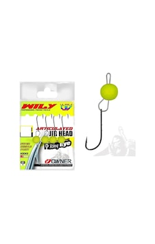 Wily Jig Head Mafsallı Owner İğneli Limon 3 Gr Wily Jig Head Mafsallı Owner İğneli Limon 3 Gr