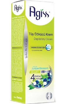 Agiss Hassas Ciltler için Juniper Çiçeği Tüy Dökücü Krem 100 ML