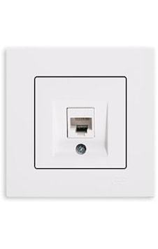 Günsan Eqona Tekli Data Prizi (RJ45 Cat6), Beyaz