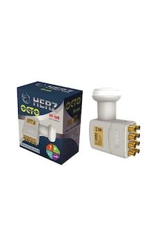 Herz Hr-908 Sekizli Lnb Altın Uçlu Chip 0.1db Herz Hr-908 Sekizli Lnb Altın Uçlu Chip 0.1db