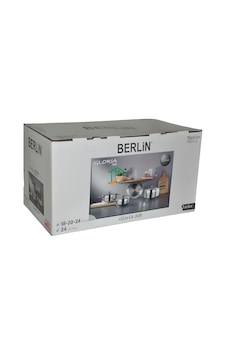 Berlin 7 Parça Gloria Set 18-20-24 Cm Tencere Berlin 7 Parça Gloria Set 18-20-24 Cm Tencere