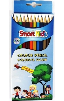 Smart Kids 12'Li Kuruboya Uzun Karton  Kutuda
