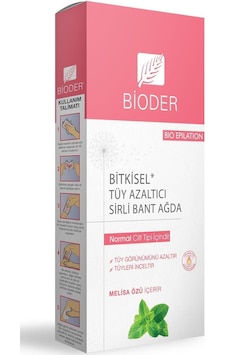 Bioder Melisa Özlü Normal Ciltler için Bitkisel Tüy Azaltıcı Sirli Bant Ağda 12'li Bioder Melisa Özlü Normal Ciltler için Bitkisel Tüy Azaltıcı Sirli Bant Ağda 12'li