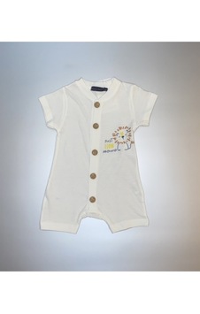 Nanon Baby Aslanlı Erkek Tulum Ekru