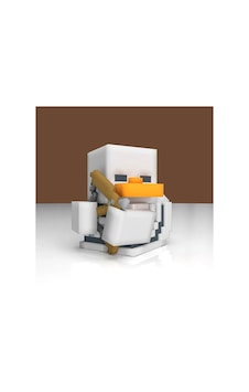 Tubbz Minecraft Skeleton Boxed Lisanslı Cosplay Ördek Collectible Figür Ns5506