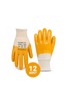 Kaanflex Kf-999-y Sarı Nitril Iş Eldiveni 12'li Paket 10/xl