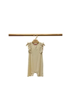Tiffany Baby & Kids Tiffany Baby Organik Theme Fırfırlı Düğmeli Modal Toprak