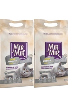 MırMır Aktif Karbonlu Extra Güçlü Topaklaşan Bentonit Kedi Kumu 2 x 10 L MırMır Aktif Karbonlu Extra Güçlü Topaklaşan Bentonit Kedi Kumu 2 x 10 L