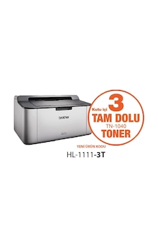 Brother Hl-1111-3t Mono Lazer Yazıcı 3 Tam Dolu Toner Nıda Brother Hl-1111-3t Mono Lazer Yazıcı 3 Tam Dolu Toner Nıda