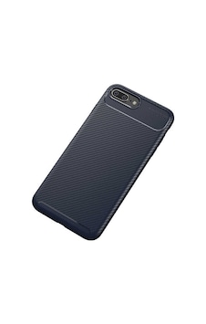 Apple Uyumlu iPhone 8 Plus Kılıf Kamera Çıkıntılı Karbon Fiber Dokulu Renk Atmaz Kapak Negro