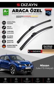 S-dizayn Nissan Juke F15 Makyajlı Ön Cam Silecek Seti 2017-2019 Premium Araca Özel 60-35 Cm A+ Kalit